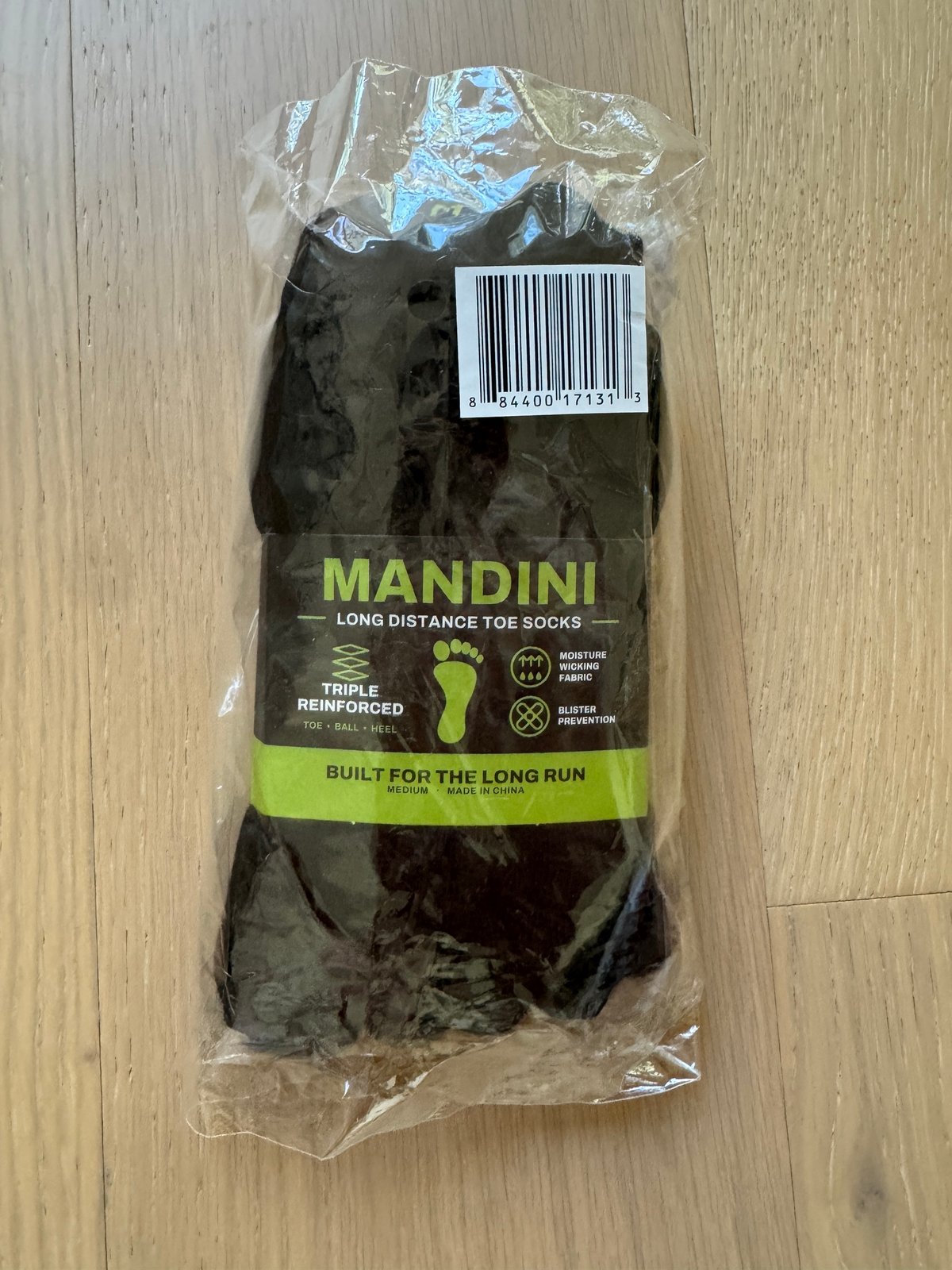MANDINI Long Distance Toe Socks